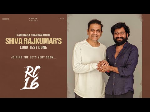 Shiva Rajkumar Look Test for #RC16 | Ram Charan | Janhvi Kapoor | Buchi Babu Sana | AR Rahman