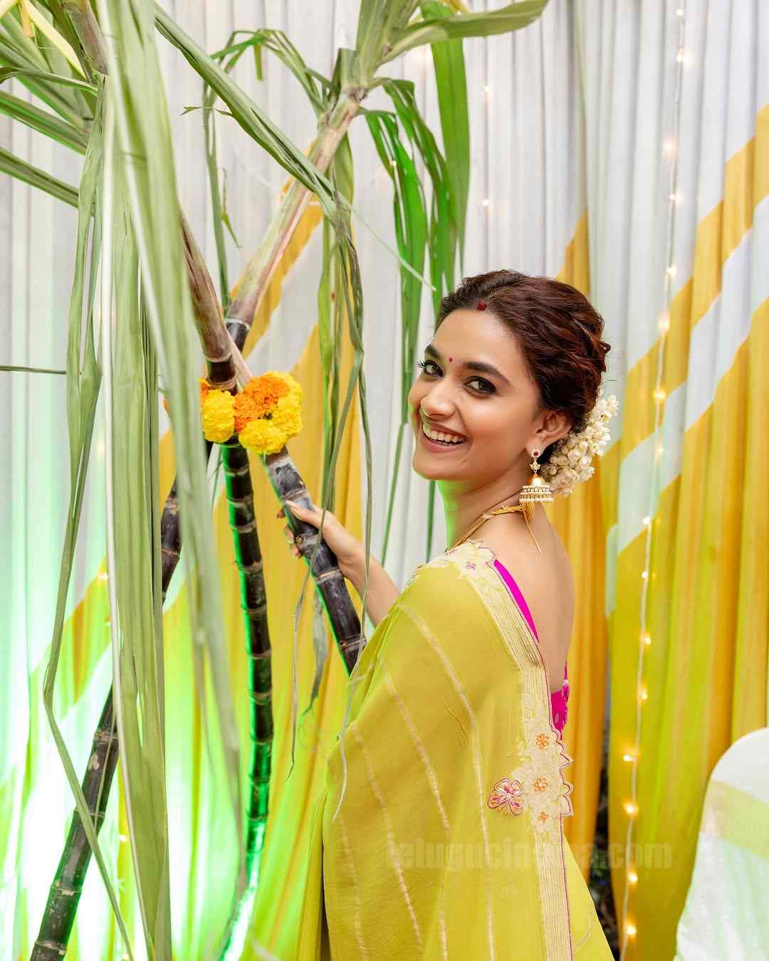 Keerthy Suresh celebrates pongal