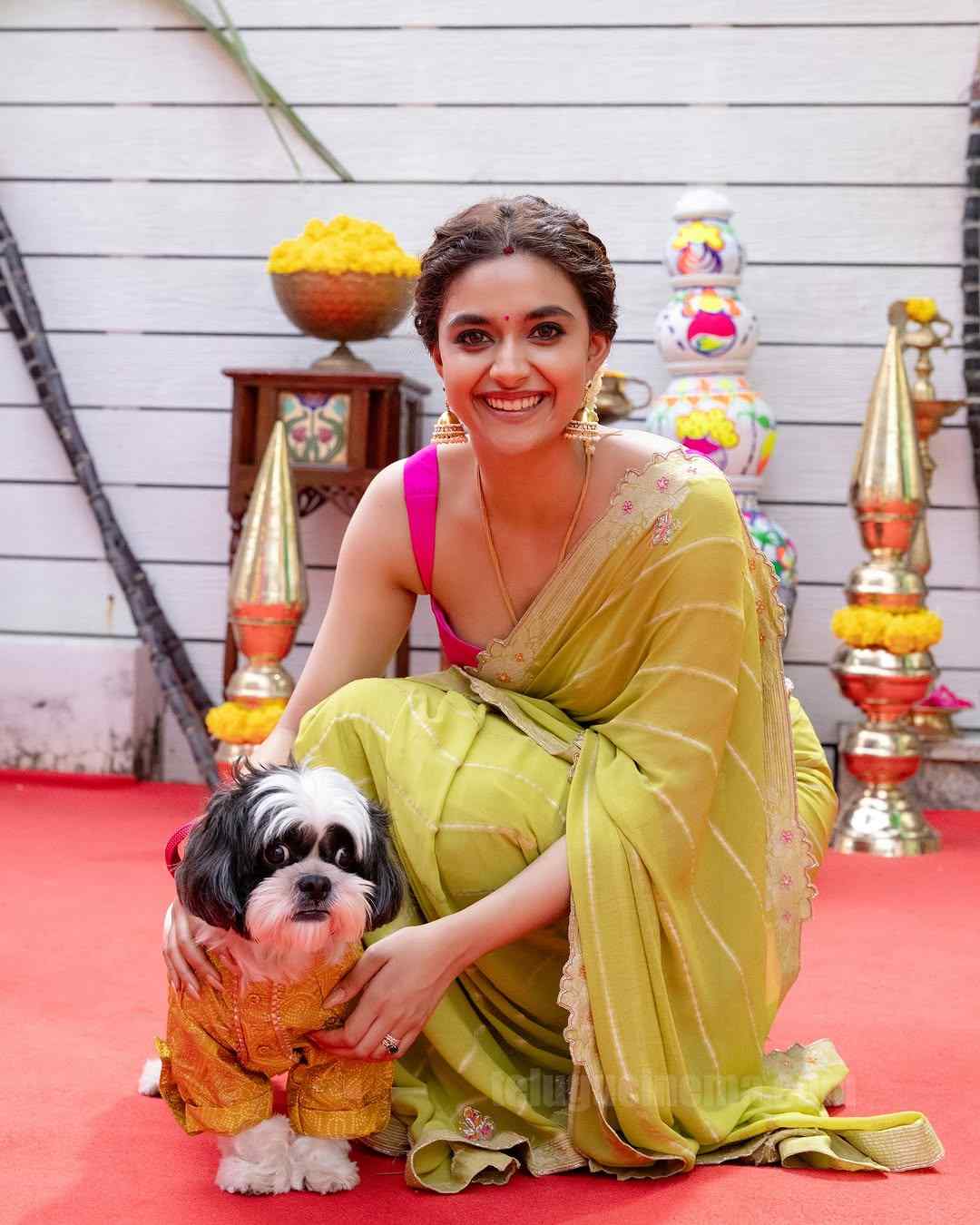 Keerthy Suresh celebrates pongal