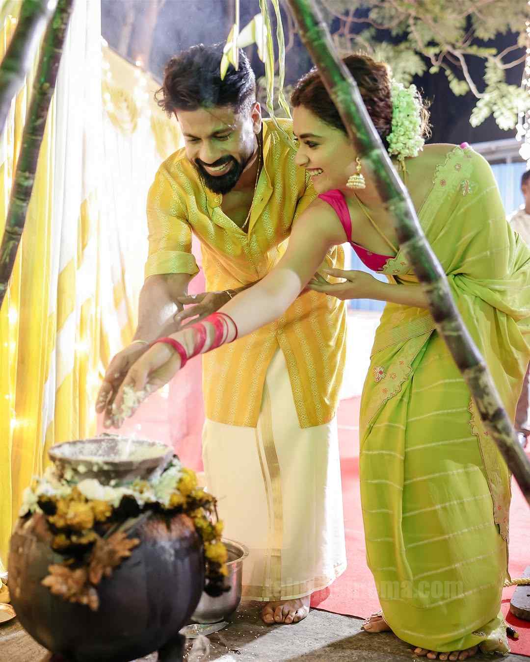 Keerthy Suresh celebrates pongal