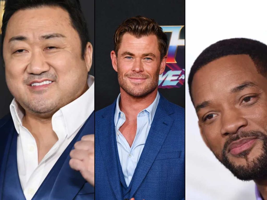 Don Lee, Chris Hemsworth and Will Smith